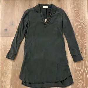 Bella Dahl green dress with silver hardware